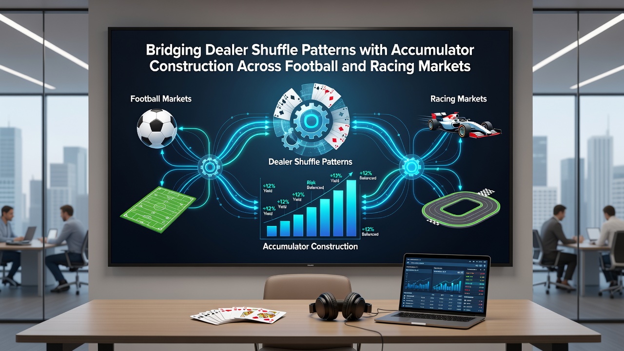 Chart comparing shuffle cluster analysis with accumulator leg selection across soccer and racing events