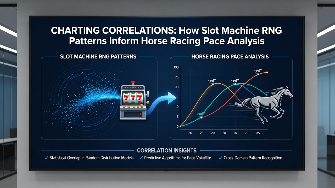 Comparative graphs displaying RNG sequence volatility next to horse sectional timing distributions