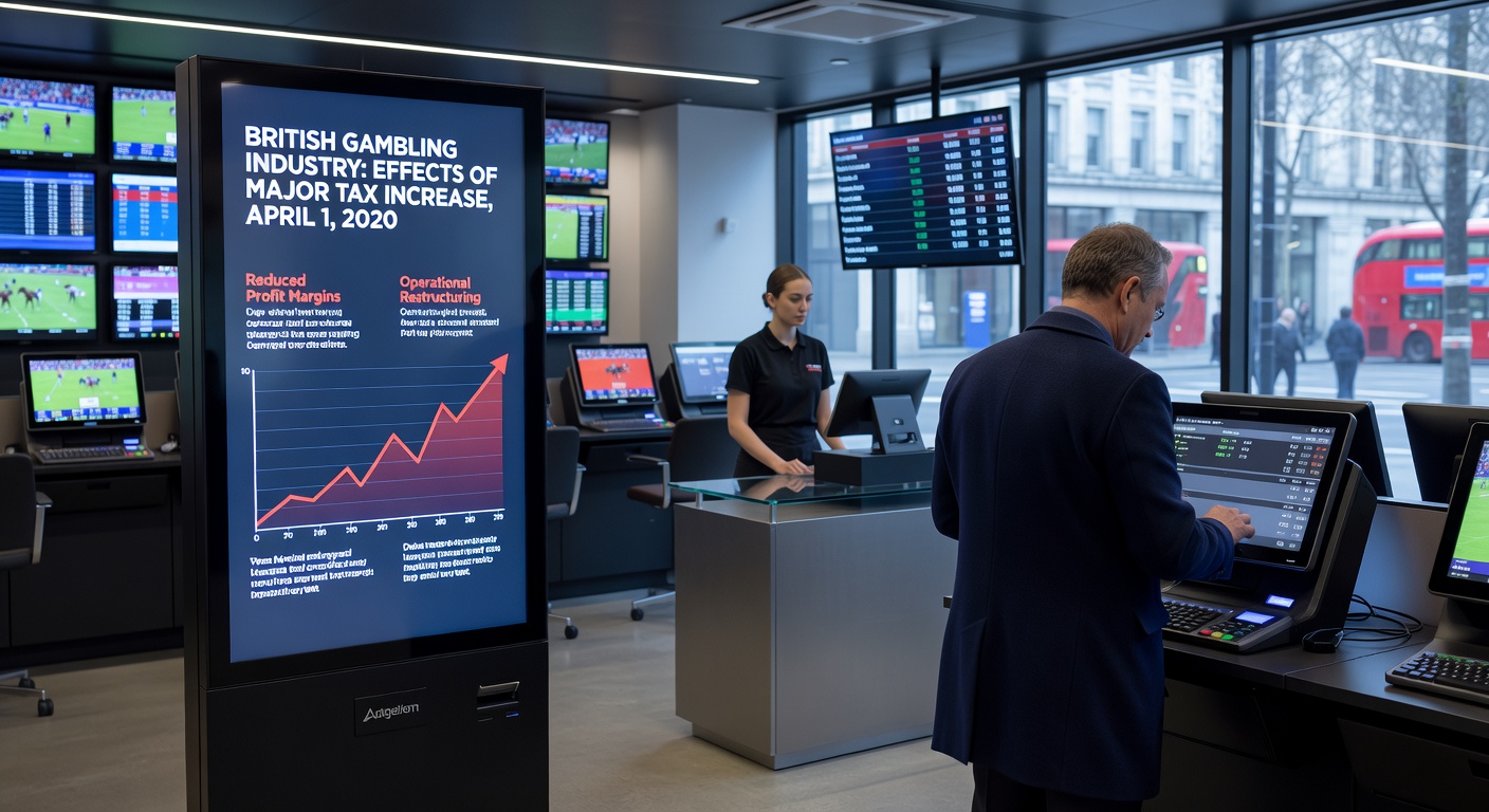 Close-up of spinning slot machine reels with jackpot symbols aligning, overlaid with UK flag elements and statistical charts in the background