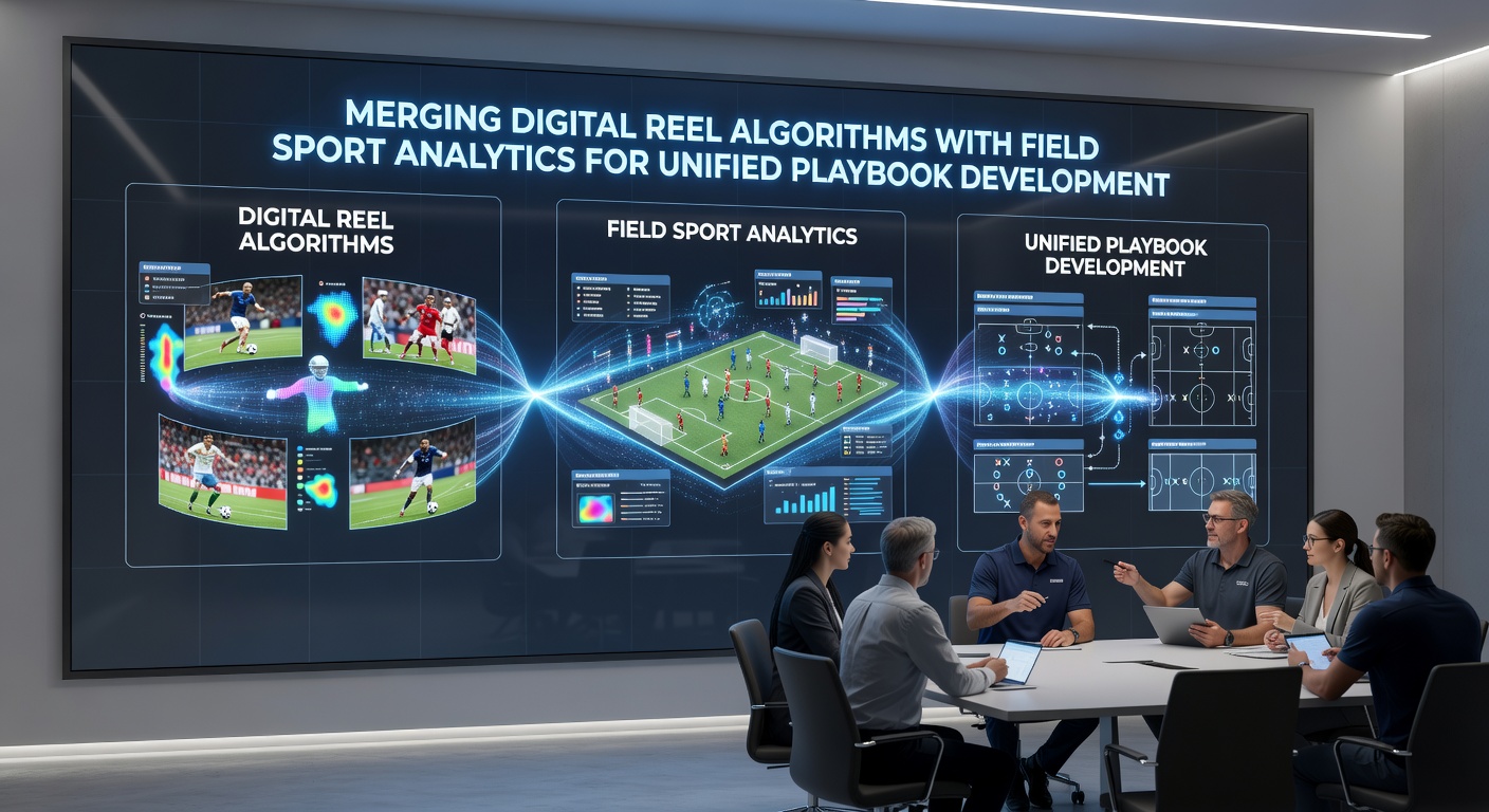 Analysts reviewing combined datasets from reel sequences and player tracking visualizations on multiple monitors