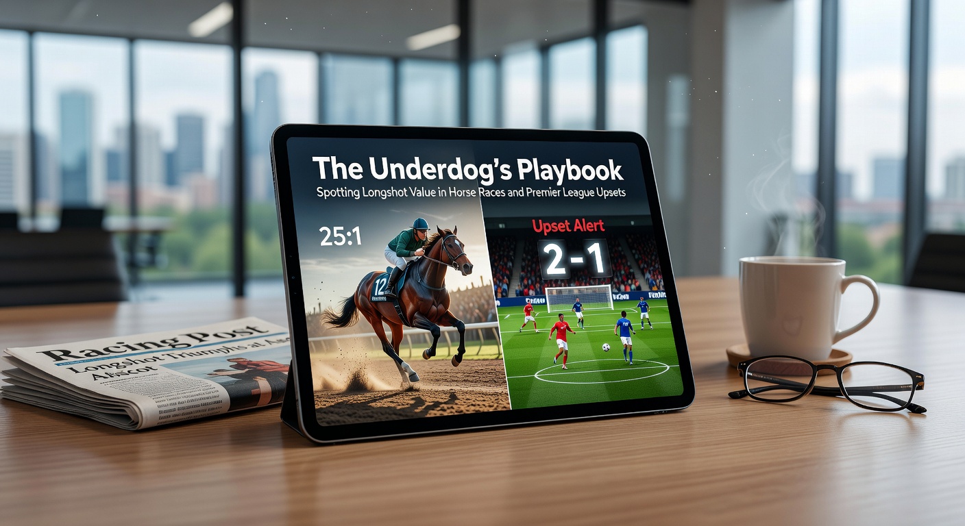 Premier League underdogs celebrating a shock victory, players in mid-jump with fans erupting in the stands