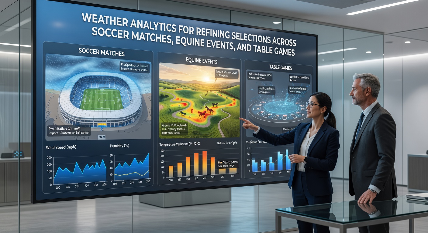 Weather data visualization showing atmospheric conditions affecting outdoor sports and events
