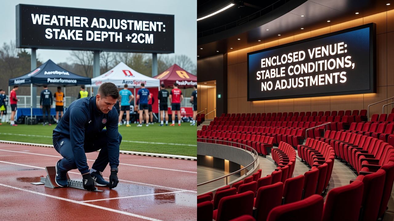 Indoor venue operations and weather-related attendance patterns